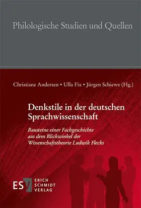 Andersen / Fix / Schiewe | Denkstile in der deutschen Sprachwissenschaft | Buch | 978-3-503-17747-9 | sack.de