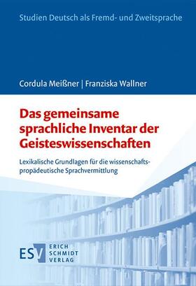 Meißner / Wallner | Meißner, C: Gemein. sprachliche Inventar/Geisteswissen | Buch | 978-3-503-18170-4 | sack.de