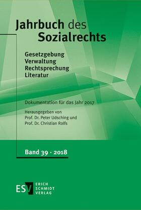 Udsching / Rolfs | Jahrbuch des SozialrechtsDokumentation für das Jahr 2017 | Buch | 978-3-503-18206-0 | sack.de