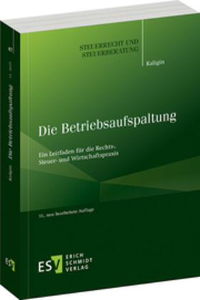 Kaligin | Kaligin, T: Betriebsaufspaltung | Buch | 978-3-503-18762-1 | sack.de