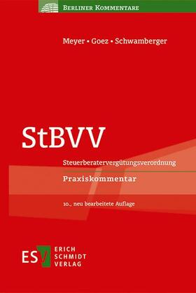 Goez / Schwamberger / Meyer | StBVV | E-Book | sack.de