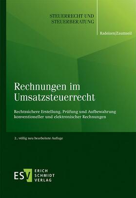 Radeisen / Zaumseil | Radeisen, R: Rechnungen im Umsatzsteuerrecht | Buch | 978-3-503-19945-7 | sack.de