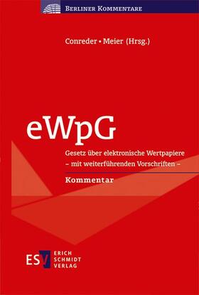 Conreder / Meier | eWpG | Buch | 978-3-503-20092-4 | sack.de