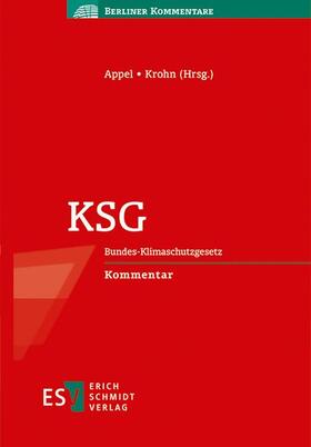 Appel / Krohn | KSG | Buch | 978-3-503-20633-9 | sack.de