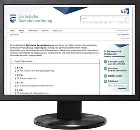 Sächsische Gemeindeordnung - Jahresabonnement bei Kombibezug Print und Datenbank | Erich Schmidt Verlag | Datenbank | sack.de