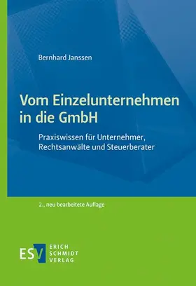 Janssen |  Vom Einzelunternehmen in die GmbH | Buch |  Sack Fachmedien