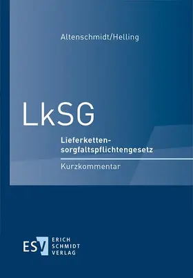 Altenschmidt / Helling |  LkSG | Buch |  Sack Fachmedien