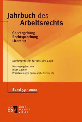 Gallner |  Jahrbuch des Arbeitsrechts | Buch |  Sack Fachmedien