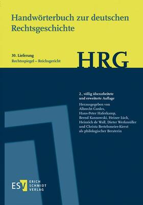 Werkmüller / Cordes / Wall | Handwörterbuch zur deutschen Rechtsgeschichte (HRG) - Liefer | Buch | sack.de