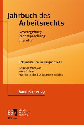 Gallner | Jahrbuch des Arbeitsrechts | Buch | 978-3-503-23775-3 | sack.de