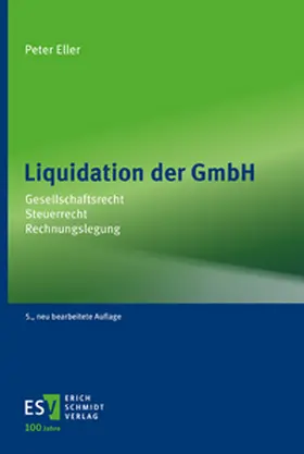 Eller | Liquidation der GmbH | Buch | 978-3-503-23995-5 | sack.de