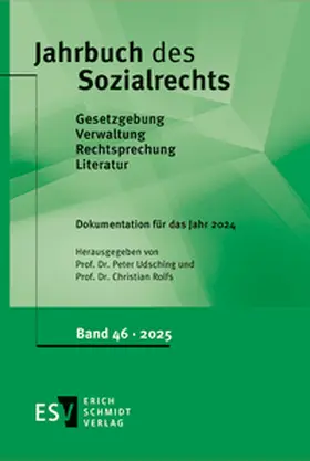 Udsching / Rolfs |  Jahrbuch des Sozialrechts -  - Dokumentation für das Jahr 2024 | Buch |  Sack Fachmedien