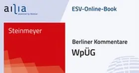 ESV-Online-Book WpÜG - Jahresabonnement | Erich Schmidt Verlag | Datenbank | www.sack.de