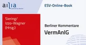 Siering / Izzo-Wagner |  ESV-Online-Book VermAnlG - Jahresabonnement | Datenbank |  Sack Fachmedien
