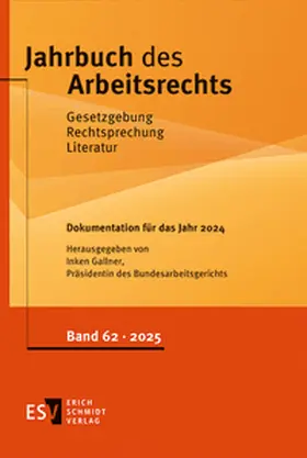 Gallner |  Jahrbuch des Arbeitsrechts. Gesetzgebung - Rechtsprechung - Literatur.... / Jahrbuch des Arbeitsrechts | Buch |  Sack Fachmedien