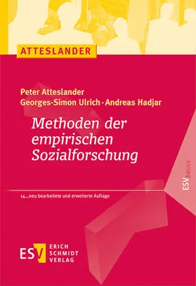 Ulrich / Hadjar / Atteslander | Methoden der empirischen Sozialforschung | Buch | 978-3-503-24415-7 | www.sack.de