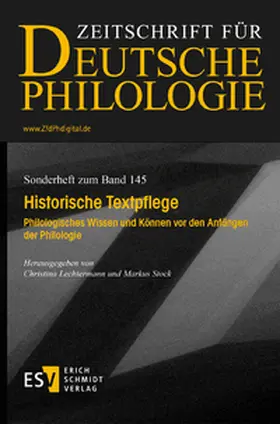 Lechtermann / Stock |  Historische Textpflege | Buch |  Sack Fachmedien