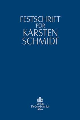 Bitter / Lutter / Priester |  Festschrift für Karsten Schmidt | Buch |  Sack Fachmedien