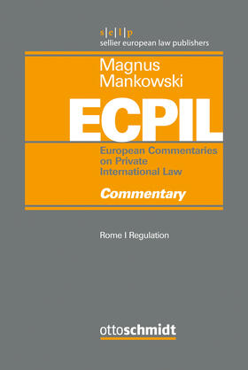 Magnus / Mankowski / Fentiman |  Rome I Regulation - Commentary. Volume II | Buch |  Sack Fachmedien