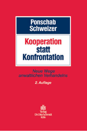 Ponschab / Schweizer / Genius-Devime | Kooperation statt Konfrontation | Buch | 978-3-504-18972-3 | sack.de