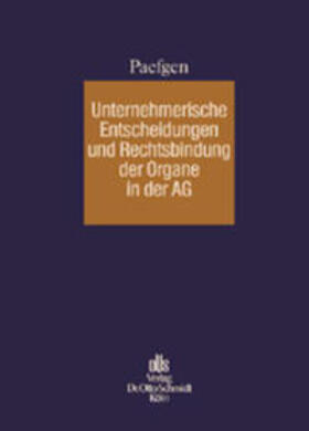 Paefgen | Paefgen: Unternehmer. Entscheid. | Buch | 978-3-504-31164-3 | sack.de