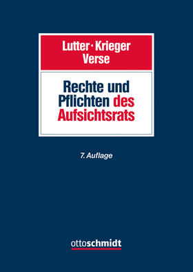 Lutter / Krieger / Verse |  Rechte und Pflichten des Aufsichtsrats | Buch |  Sack Fachmedien