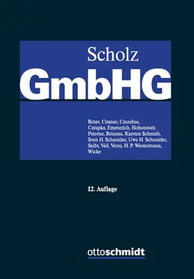 Bitter / Cramer / Crezelius | Kommentar zum GmbH-Gesetz 02 | Buch | 978-3-504-32565-7 | sack.de