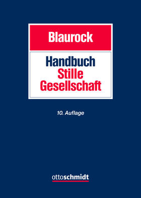 Blaurock |  Handbuch Stille Gesellschaft | Buch |  Sack Fachmedien