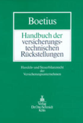 Boetius | Handbuch der versicherungstechnischen Rückstellungen | Buch | sack.de