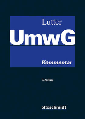 Lutter |  UmwG | Buch |  Sack Fachmedien