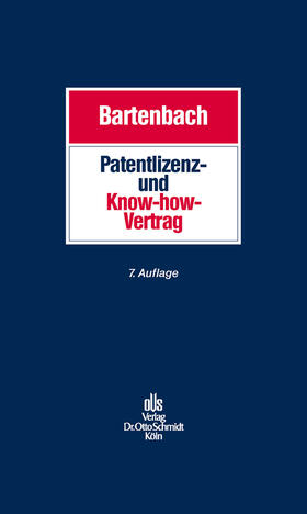 Bartenbach | Patentlizenz- und Know-how-Vertrag | E-Book | sack.de