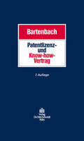 Bartenbach |  Patentlizenz- und Know-how-Vertrag | eBook | Sack Fachmedien