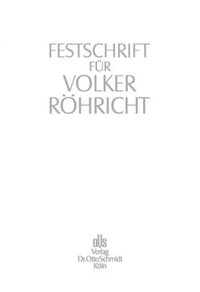 Crezelius / Hirte / Vieweg | Festschrift für Volker Röhricht | E-Book | sack.de