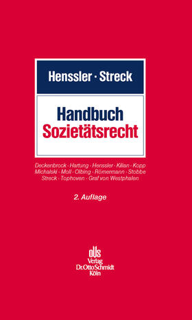 Henssler / Streck / Deckenbrock | Handbuch Sozietätsrecht | E-Book | sack.de