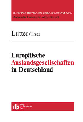 Roth / Fleischer / Schaumburg | Europäische Auslandsgesellschaften in Deutschland | E-Book | sack.de