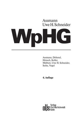 Assmann / Schneider / Döhmel | Wertpapierhandelsgesetz | E-Book | sack.de