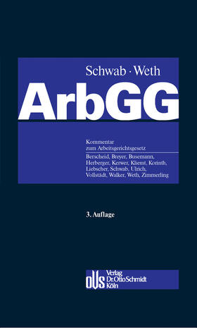 Schwab / Weth | Arbeitsgerichtsgesetz | E-Book | sack.de