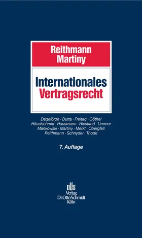 Reithmann / Martiny / Dageförde |  Internationales Vertragsrecht | eBook | Sack Fachmedien