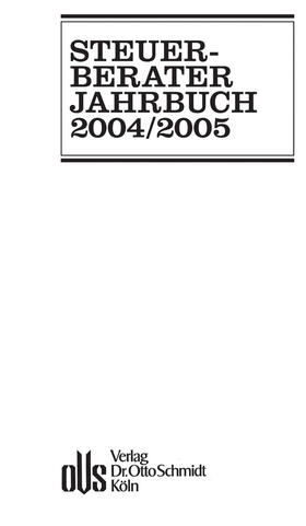 Herzig / Günkel / Niemann | Steuerberater-Jahrbuch 2004/2005 | E-Book | sack.de