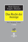 Dietrich / Rath-Glawatz / Engels |  Das Recht der Anzeige | eBook | Sack Fachmedien