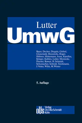 Bayer / Vetter / Decher | Umwandlungsgesetz | E-Book | sack.de
