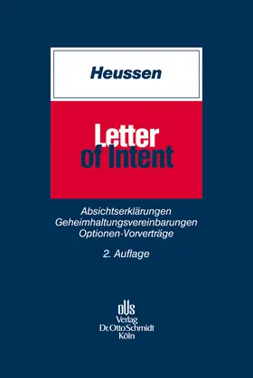 Heussen |  Letter of Intent | eBook | Sack Fachmedien