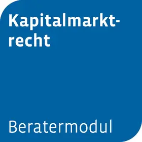  Beratermodul Kapitalmarktrecht | Datenbank |  Sack Fachmedien