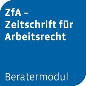  Beratermodul ZfA - Zeitschrift für Arbeitsrecht | Datenbank |  Sack Fachmedien