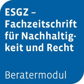  Beratermodul ESGZ - Fachzeitschrift für Nachhaltigkeit und Recht | Datenbank |  Sack Fachmedien