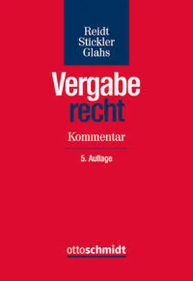 Reidt / Stickler / Glahs |  Vergaberecht | Buch |  Sack Fachmedien