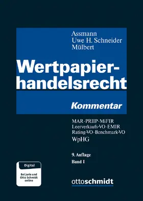 Assmann / Mülbert / Anzinger |  Wertpapierhandelsrecht | Buch |  Sack Fachmedien