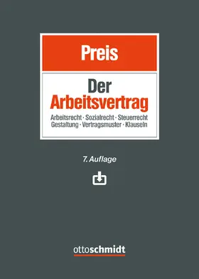 Preis / Greiner / Peisker |  Der Arbeitsvertrag | Buch |  Sack Fachmedien
