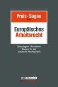 Preis / Sagan |  Europäisches Arbeitsrecht | Buch |  Sack Fachmedien