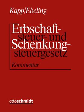 Kapp / Ebeling |  Erbschaftsteuer- und Schenkungsteuergesetz  | Loseblattwerk |  Sack Fachmedien